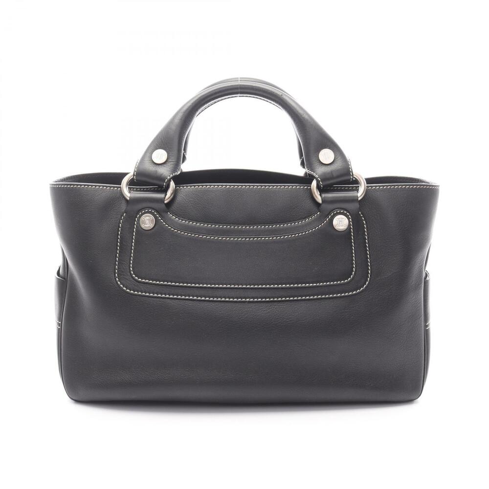 Celine Boogie Bag Handbag Leather Black